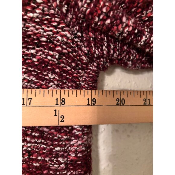 Ann Taylor Magenta Woven Sweater Jacket M Open Front Office Career - Picture 7 of 9